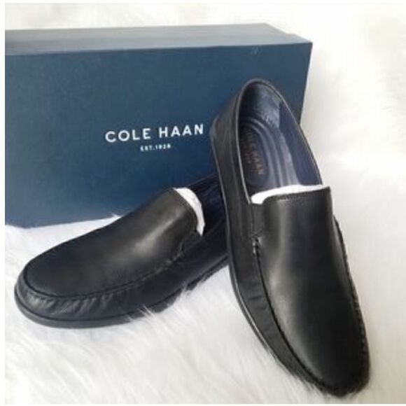Cole Haan Lovell Two-Gore Loafer Black Size 7.5 C25642 - Picture 1 of 6